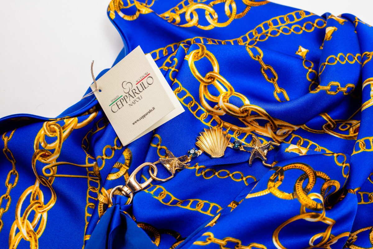 Cepparulo Sartoria Italiana foulard di seta 100% MADE IN ITALY